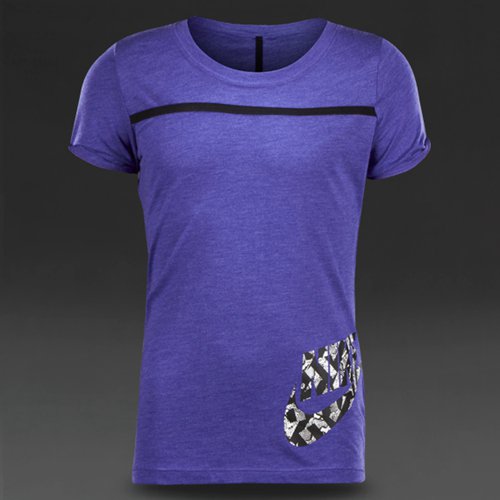 Nike Sportswear Short-Sleeve Futura Top Light Purple / Black for Girls